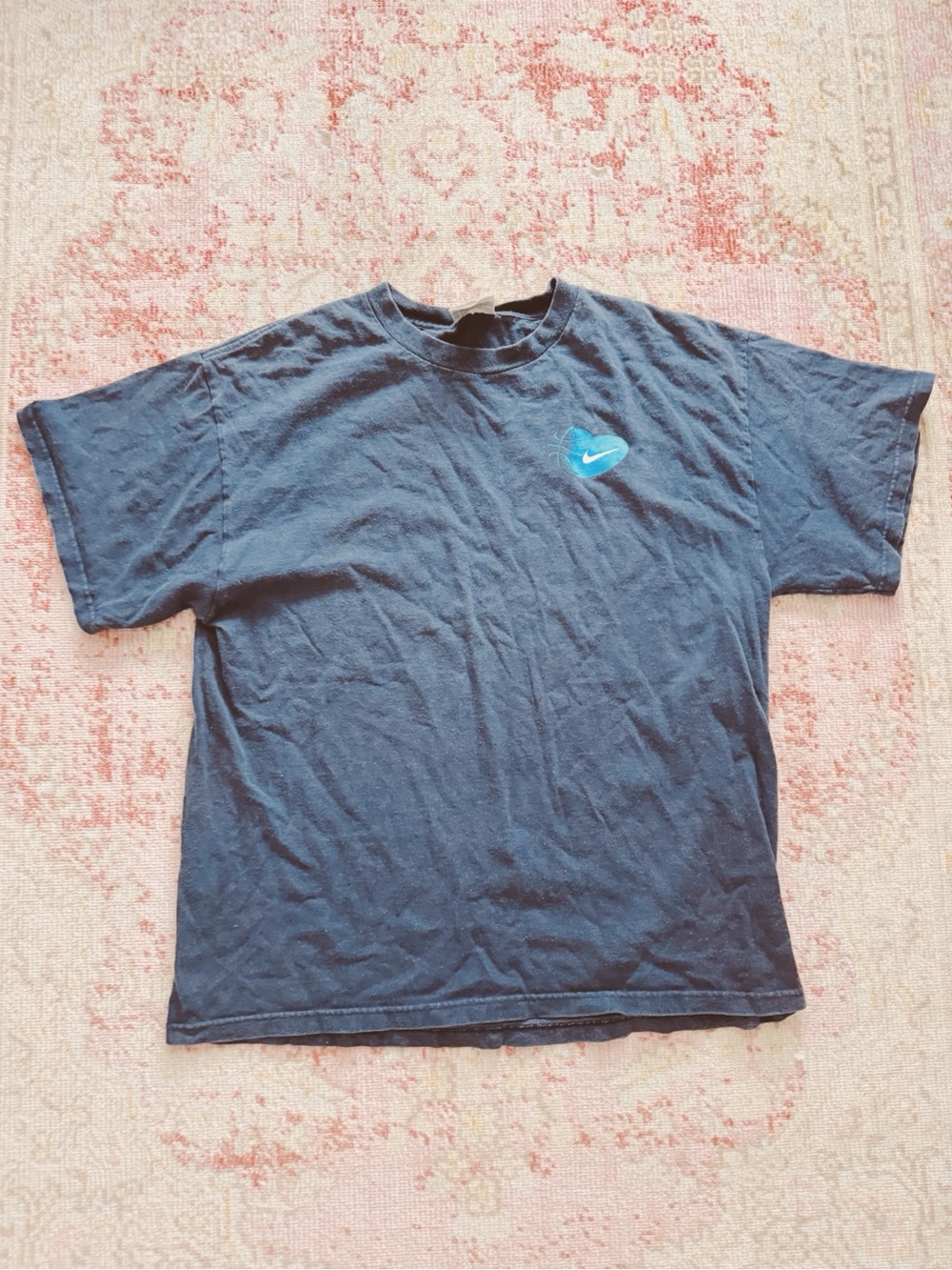 Nike, Men’s Vintage Navy Blue Short-Sleeve Logo T-Shirt